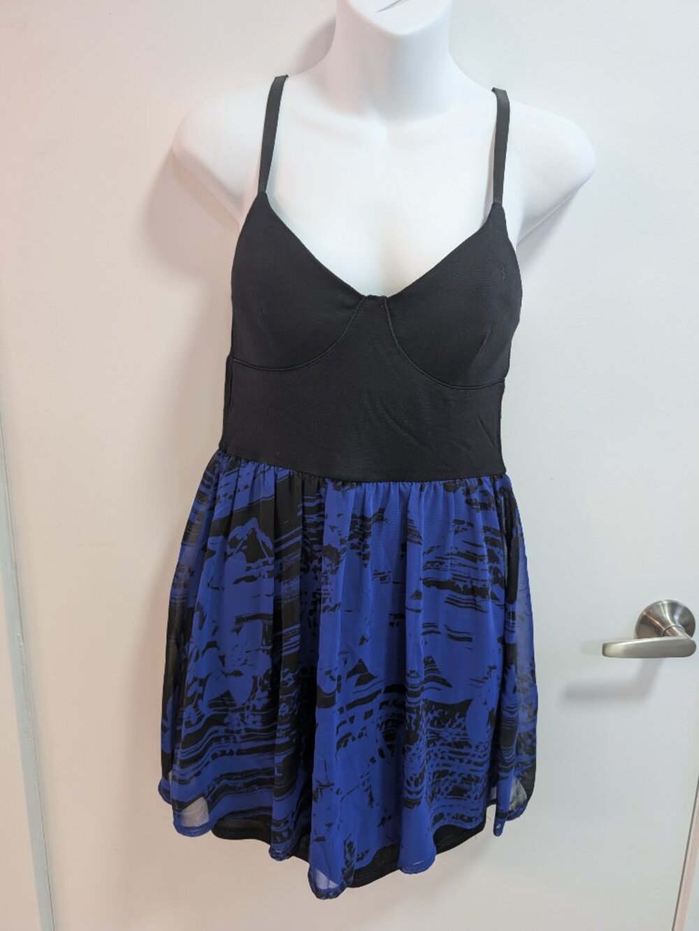 NEW Black and Blue Mini Dress